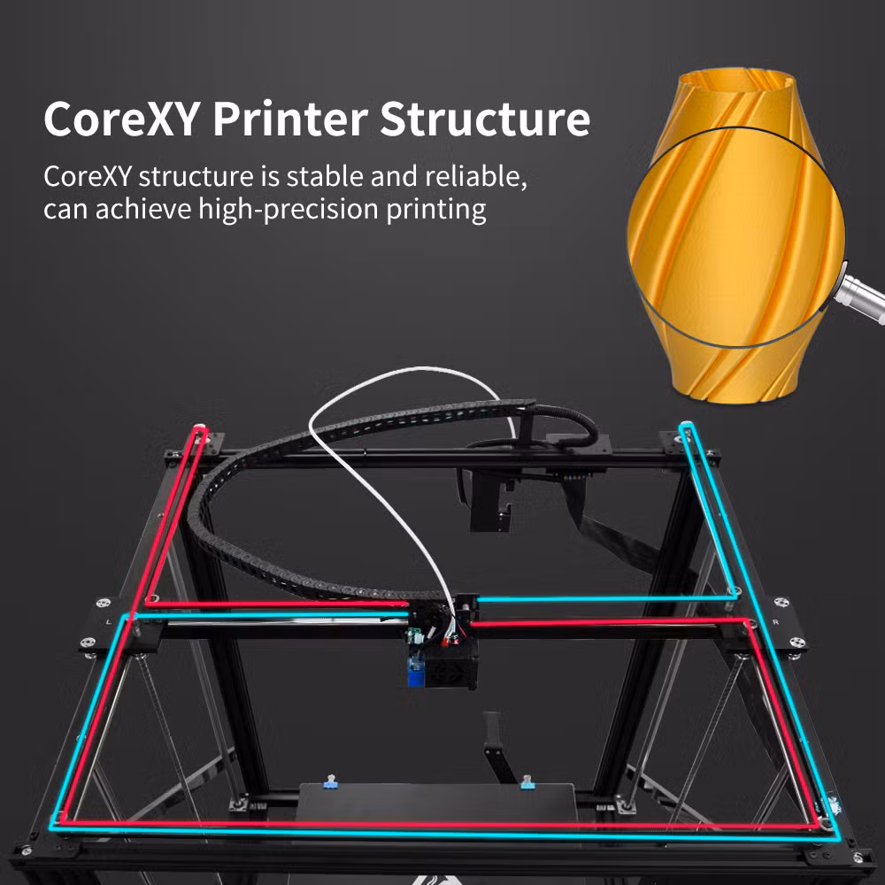 High Quality Super Large Printing Size 500*500*600mm Industrial Fdm DIY 3D Printer
