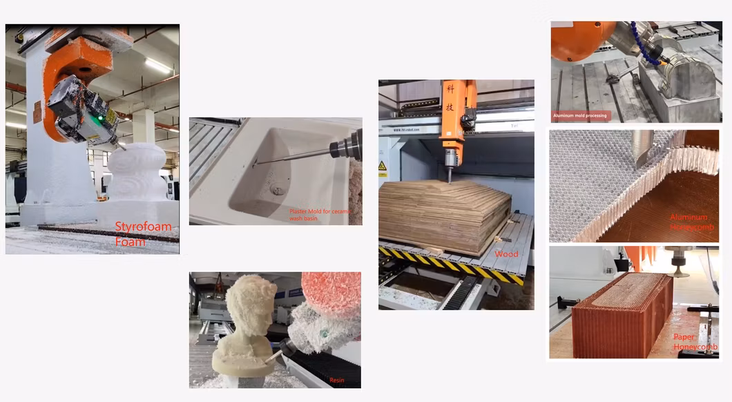 5 Axis CNC Engraving Machine for Mold Aluminum Wood Foam Plaster