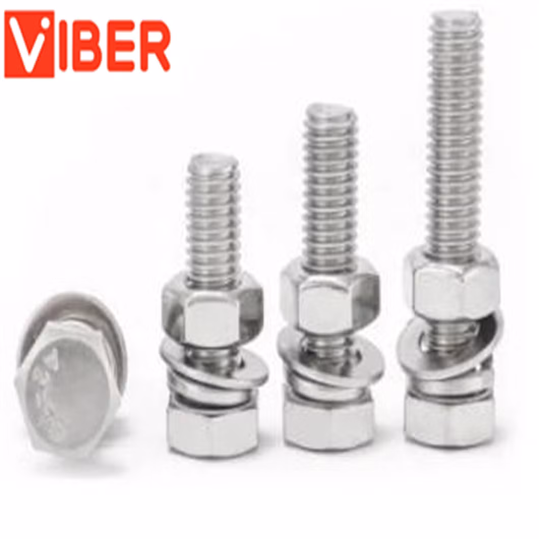 Hexagon Head DIN933 Machine Screw ANSI/ASME Stainless Steel 304 316 Hex Bolt