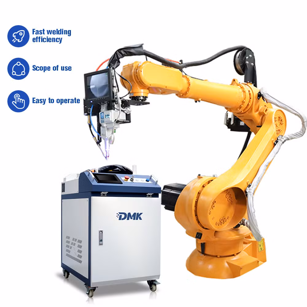 Dmk Industrial Robot Arm CNC Fiber Laser Welding Cleaning and Cutting Six Axes