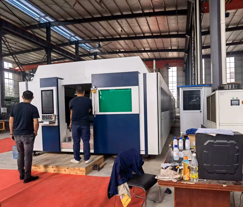 Double Table CNC Metal Fiber Laser Cutting Machine Price 6kw 12kw 15kw 20kw 30kw 40kw 60kw 80kw 100kw 120kw for Sale
