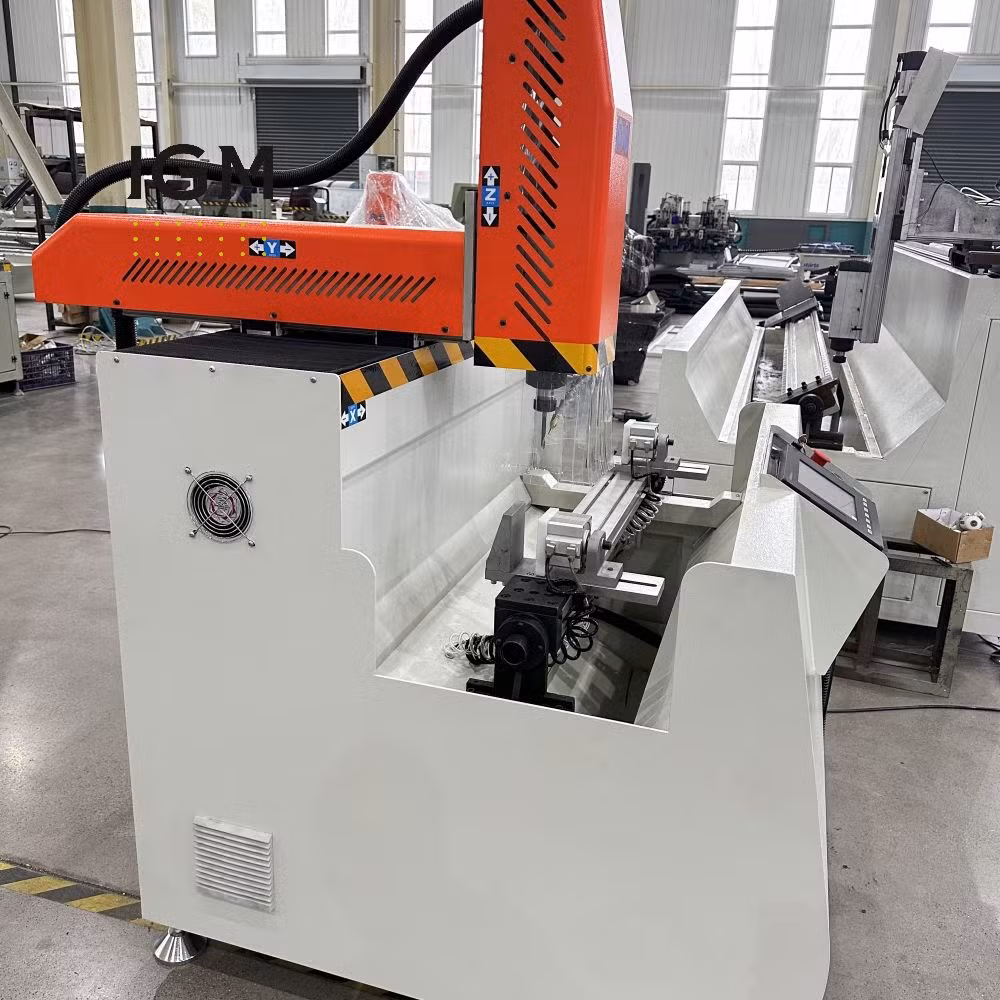 800mm 3+1 Axis CNC Automatic Milling and Drilling Aluminum Window Machine