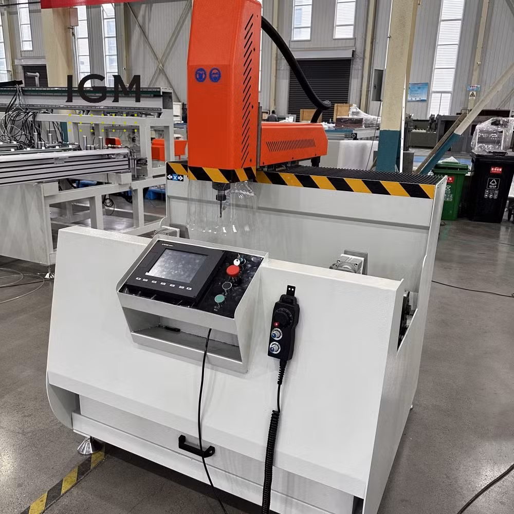 800mm 3+1 Axis CNC Automatic Milling and Drilling Aluminum Window Machine