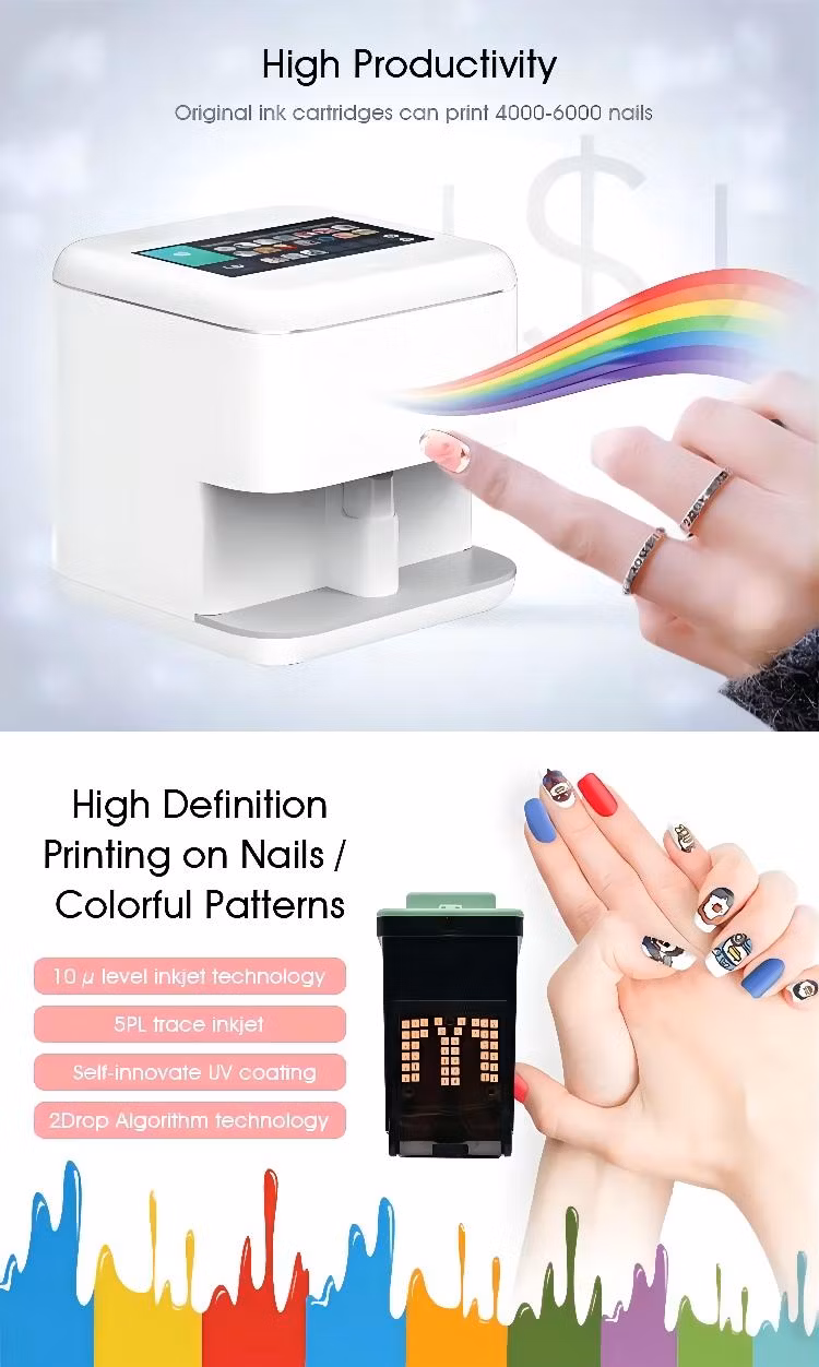 Wholesale Women Portable Nail Printer 10 DIY Smartl V9 Nail Printer