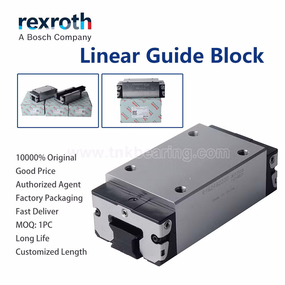 R162432220 R1624 322 20 Rexroth 100% Germany Original Guide Rail Linear Guideway Slide Bearing Slide Block Runner Blocks CNC Kit Machining Set System