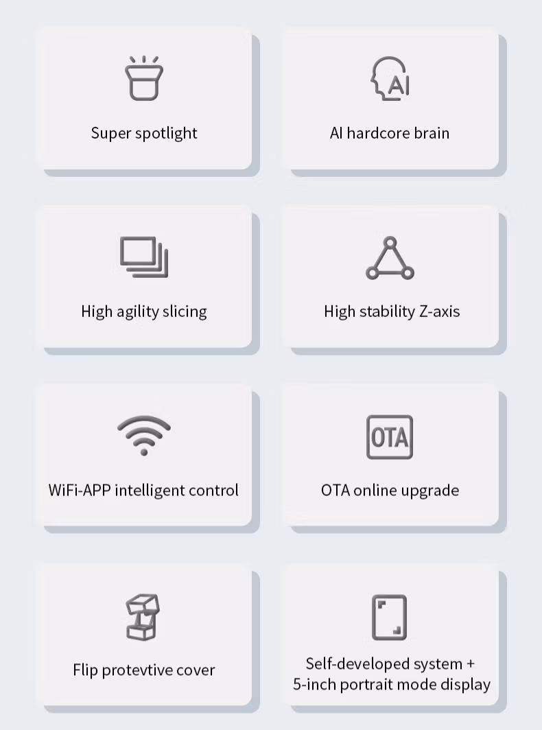 Halot Sky Resin 3D Printer Support WiFi-APP Print for Jewelry