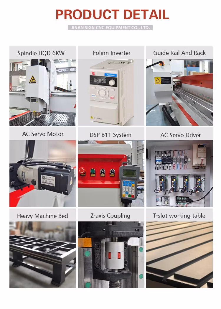 Wood/Woodworking Engraving/Craving 3 Axis 1325/1530/2030/2040 3D Milling and Cutting CNC Router Machine for Acrylic MDF Furniture Cabinet