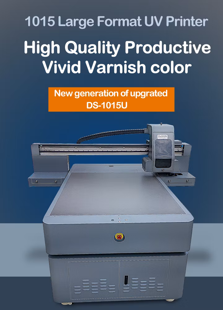 3D Inkjet UV Flatbed Printer for Glass Metal Ceramic Wood Plastic PVC Printer Large Format Printing Machine