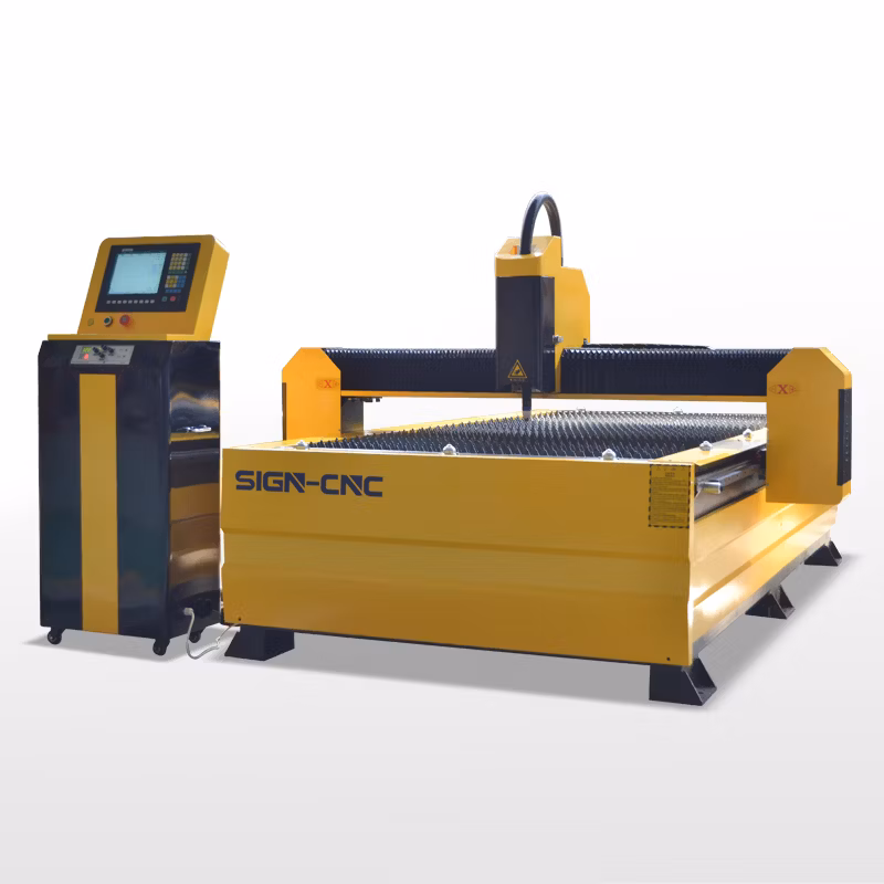 Metal Tube CNC Plasma Cutting Machine 1325/1530 Table CNC Plasma Cutter CNC Plasma Cutter 63A 100A 120A 160A 200A Steel Metal Cutting for Iron Carbon Steel