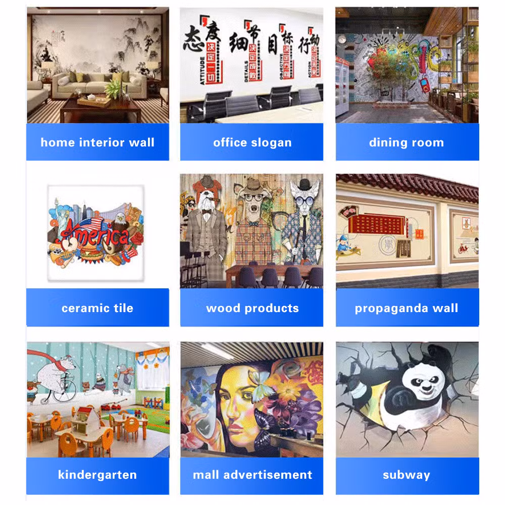 Factory Price Indoor Outdoor 3D Printing UV Inkjet Wall Printer Automatic Wall Painting Machine