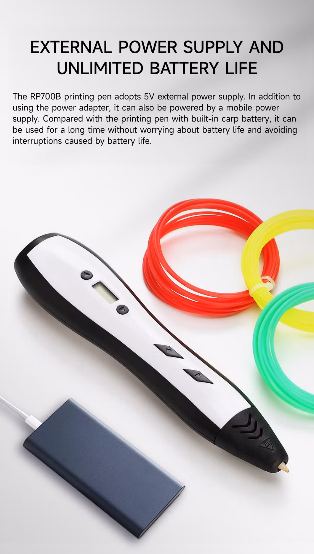 Customizable Metal 3D Printer Drawing Pen for Kids as Gift Educational Toy 3D Printing Pen
