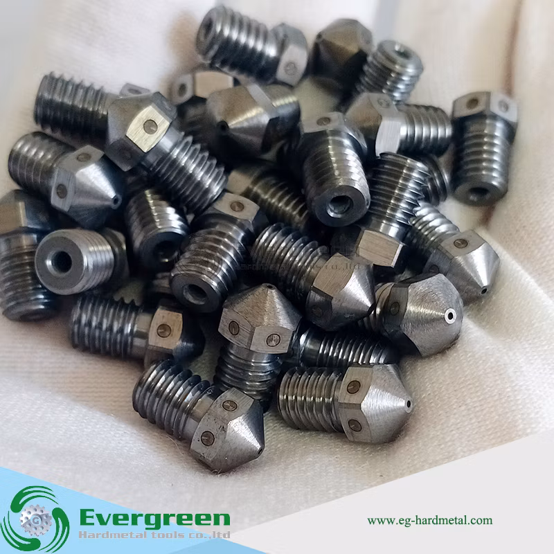 3D Printer Carbide Parts Tungsten Carbide Nozzle 0.2/0.3/0.4/0.5/0.6/0.8mm