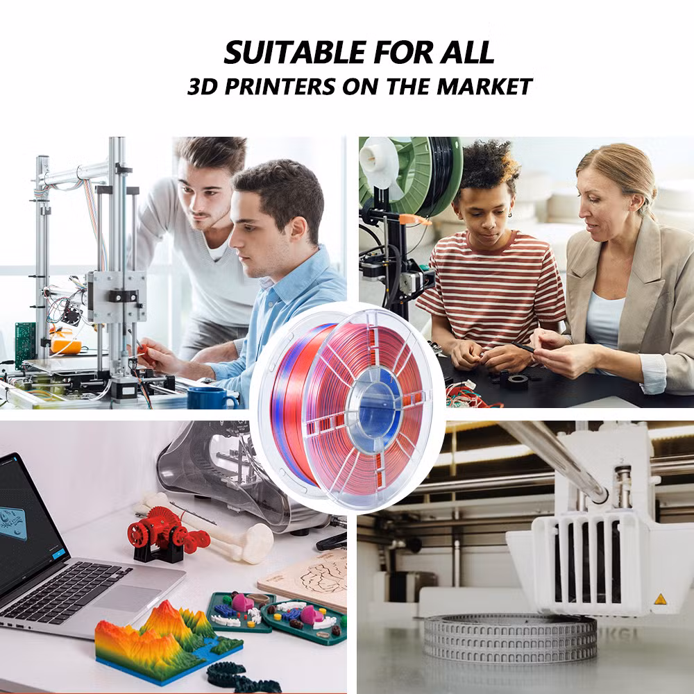 Iboss Silk Red+Blue+Yellow Toughness Enhanced PLA High Quality 3D Printer Filament