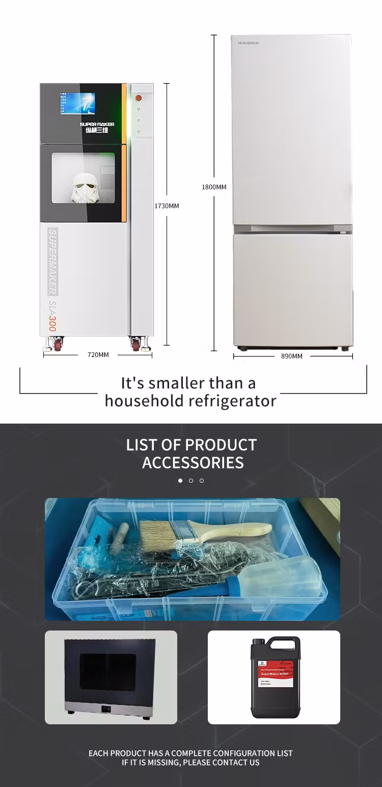 Supermaker SLA300 Industrial Grade 3D Printer - High Precision & Fast Printing