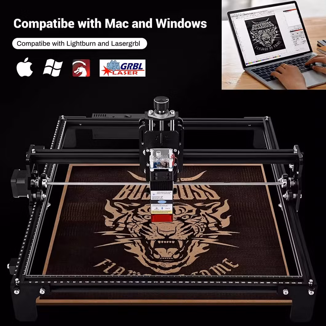 10W Portable Photo Wood Metal Acrylic Printer CNC DIY 3D Mini Laser Engraving Cutting Machine