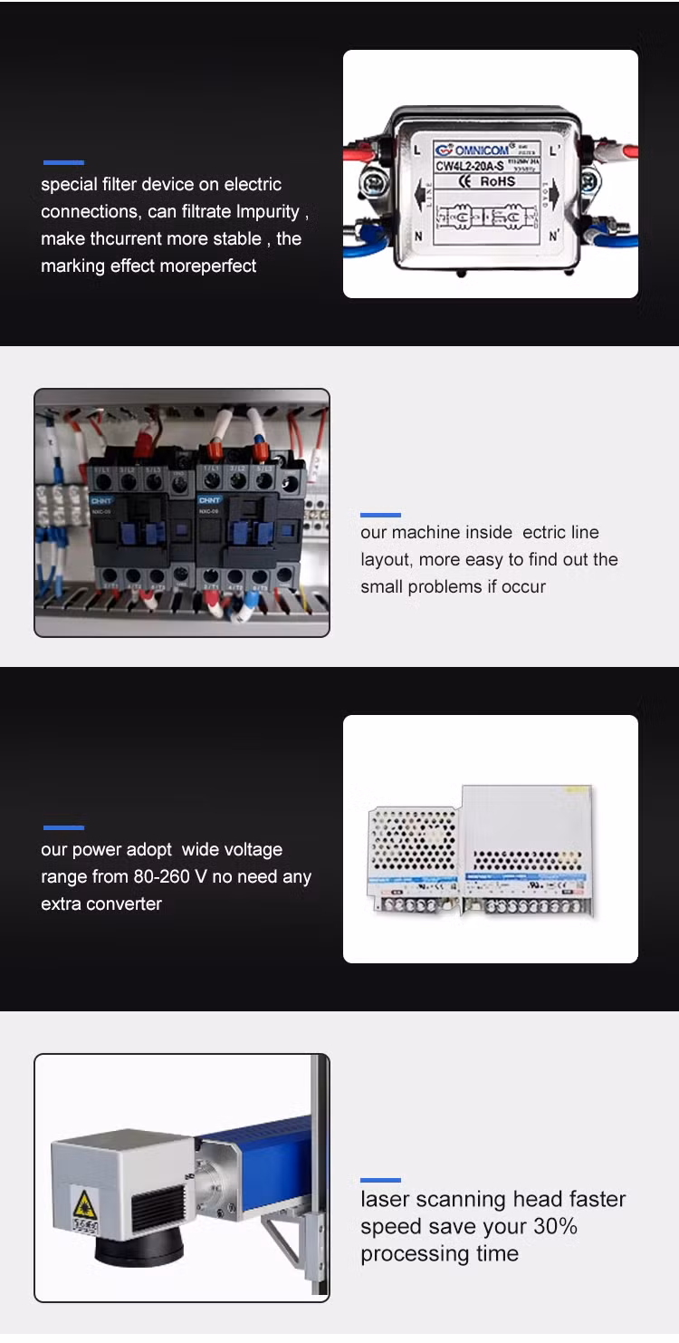 Portable Fiber CNC Laser Marker 20W 30W 50W Fiber Laser Marking Machine Fiber Laser for Engraving Metal Marking