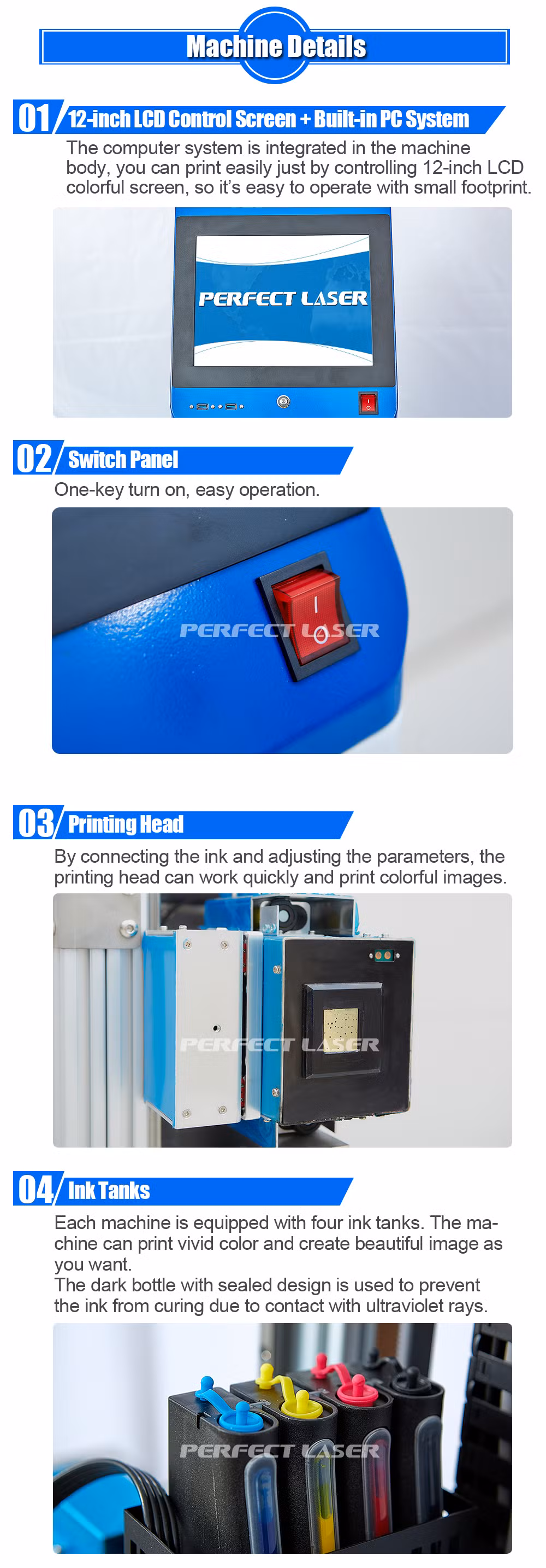 3D Glass ceramic Tile Wood UV Wall Inkjet Printer Machine