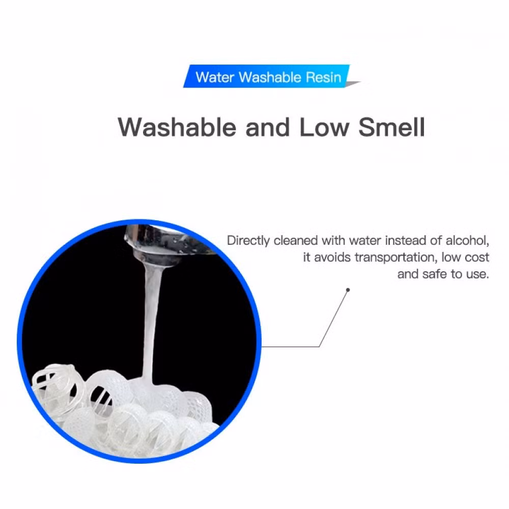 Water Washable UV Resin Easy Cleaning 3D Printer Resin SLA LCD DLP Easy Cleaning 3D Printer Resin