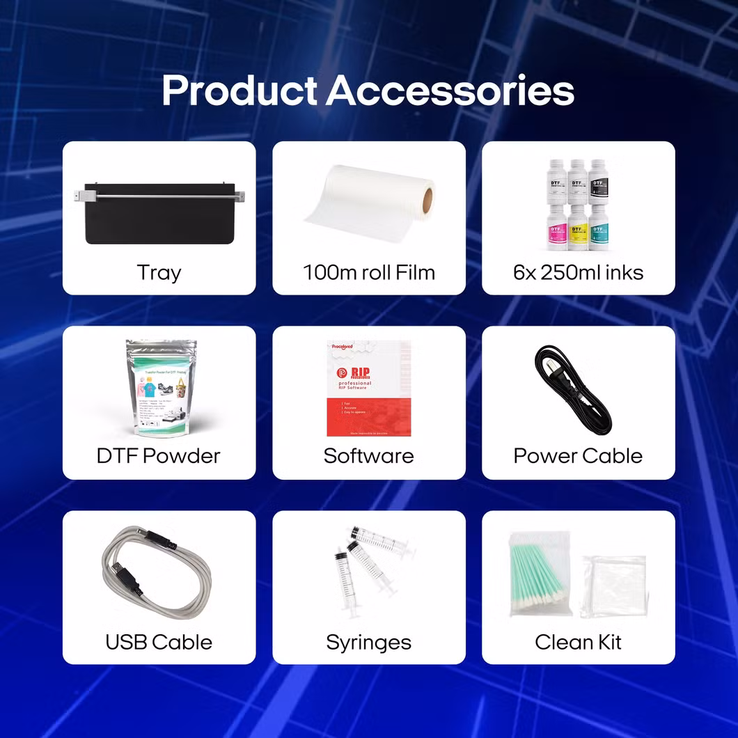 Advanced Label Inkjet 3D Printer Dtf A3 A4 L800 Printing Machine for Small Business