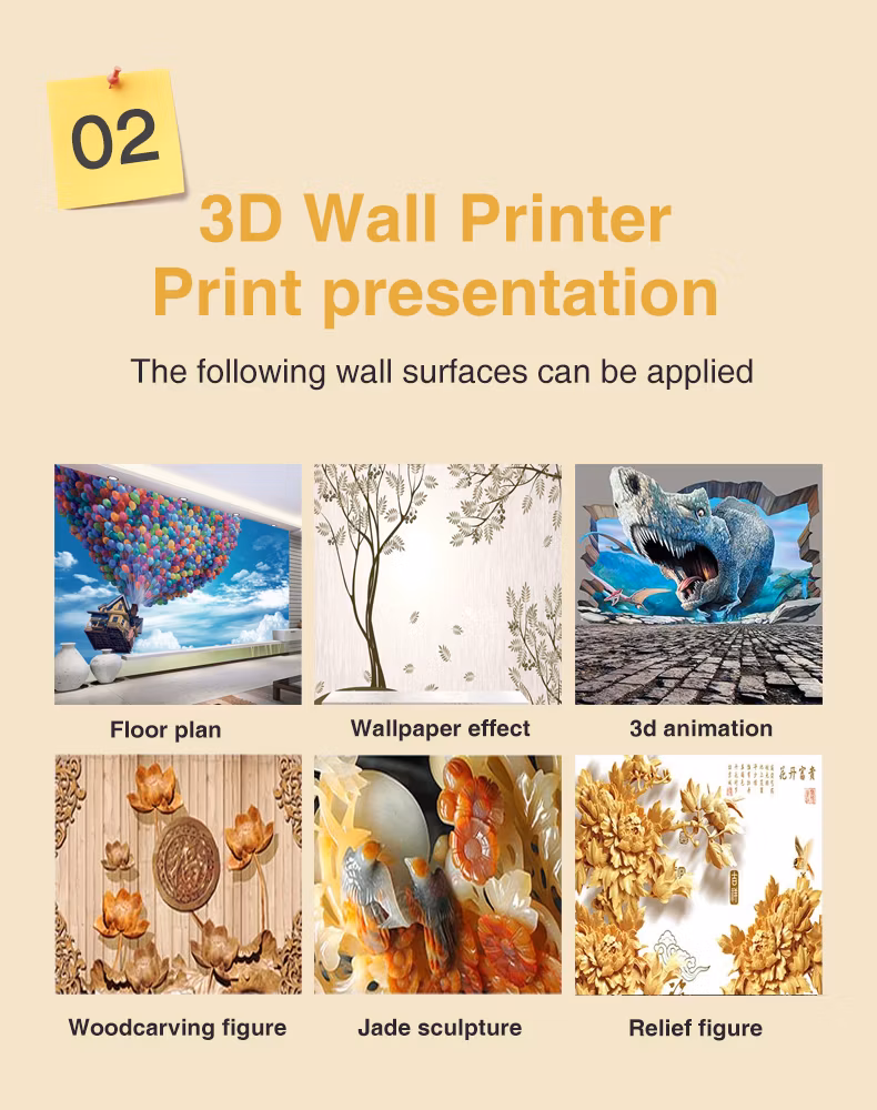 Faith Factory 3D Wall Inkjet Printer 3D Wall Painting Machine Price Vertical Wall Printing Machine