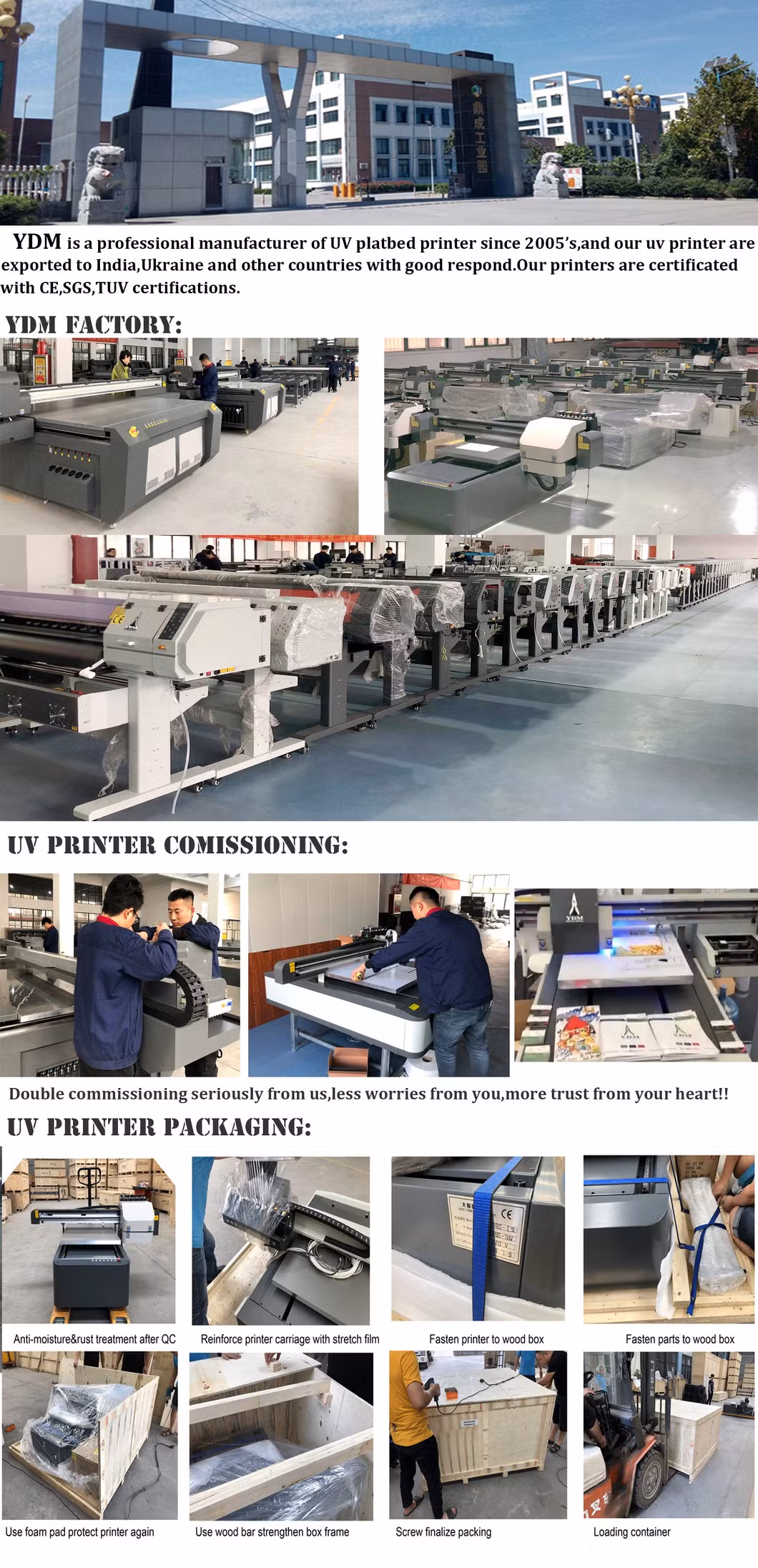 China Factory Direct Sale 130*130 Cm UV Flatbed Printer Price with 3D Effect for Acrylic Wood Glass Metal Ceramic