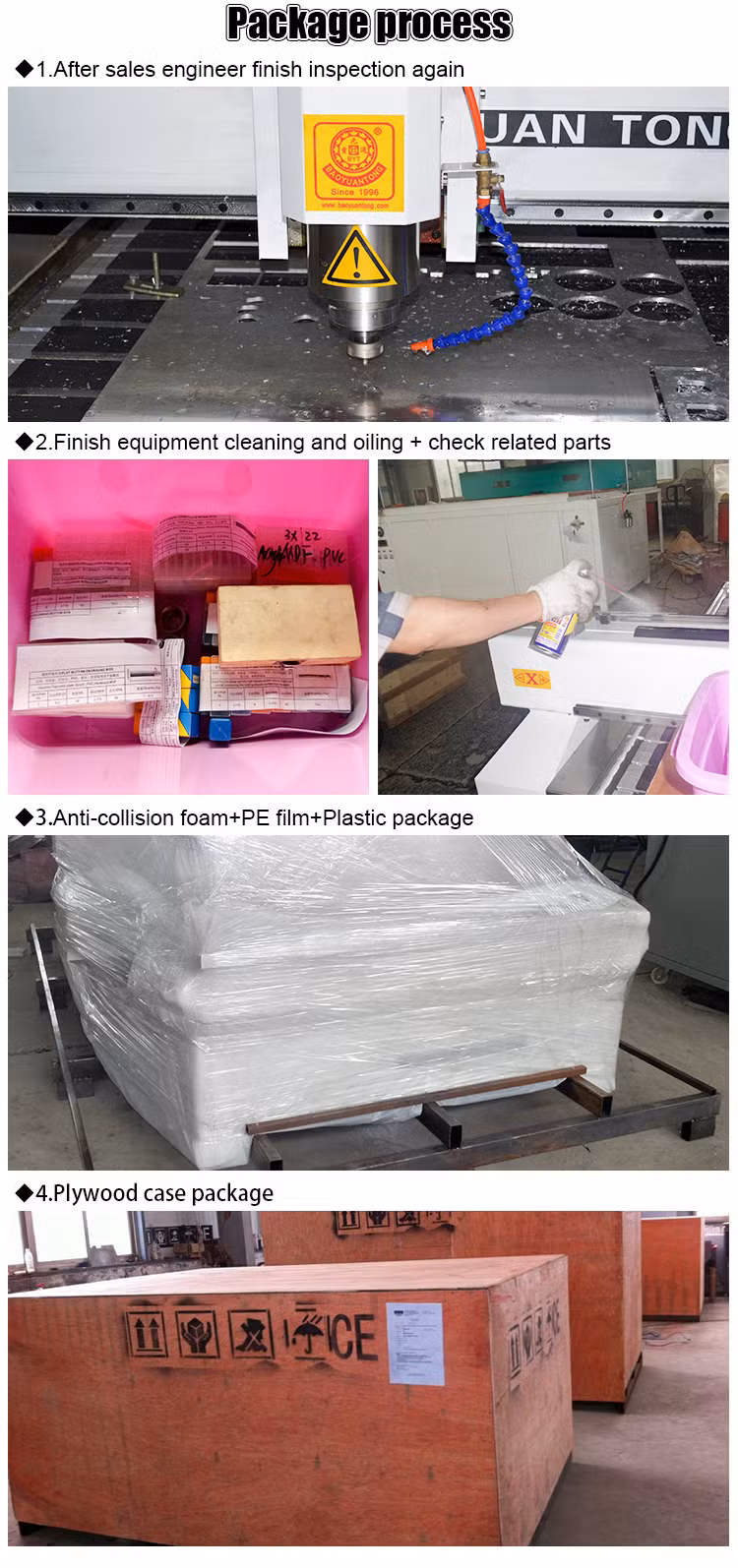 Byt CNC 1325 Stainless Steel CO2 Laser Cutting Machine