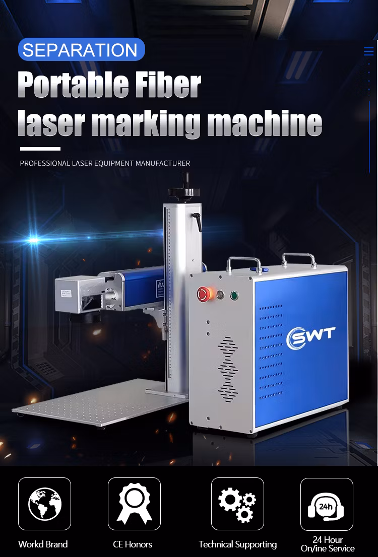 Portable Fiber CNC Laser Marker 20W 30W 50W Fiber Laser Marking Machine Fiber Laser for Engraving Metal Marking