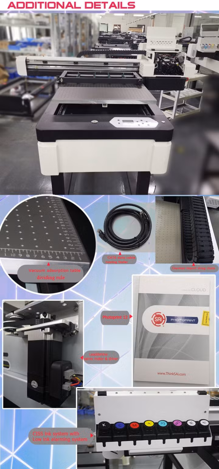 6090 A1 3D UV Flatbed Printer with Varnish