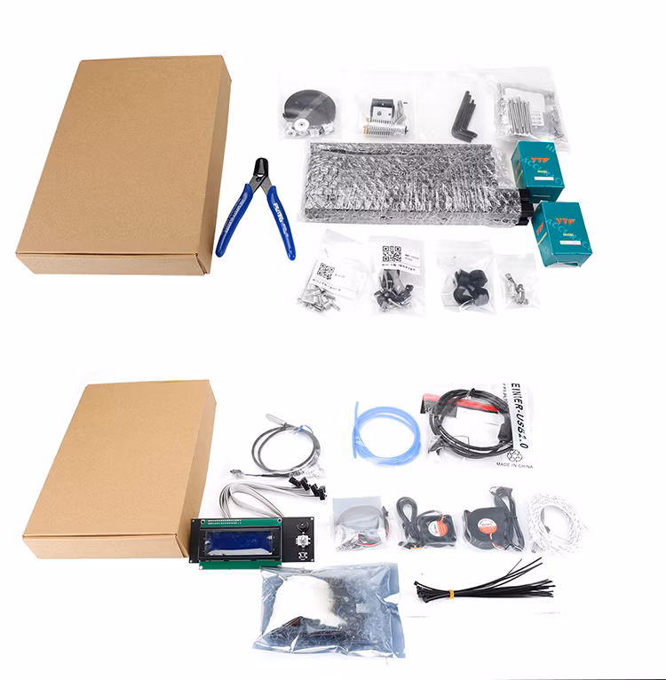 3D Printers Prusa I3 Mk3s MK3/Mk3s+Pei Double-Sided Powder Steel Plate Upgraded Package Full Kit with Aluminum Alloy Frame Profile Education 3D Printers