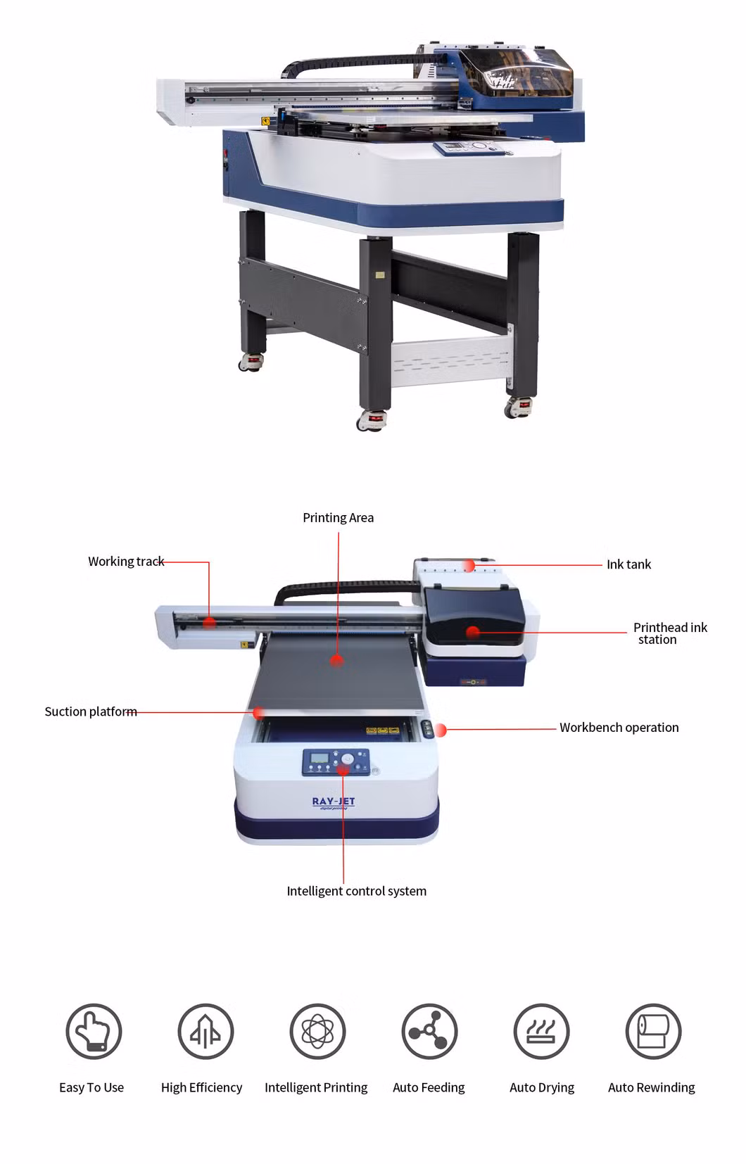 Factory Supply UV Printer 3D Printing Glass Metal Tile Acrylic UV Printer