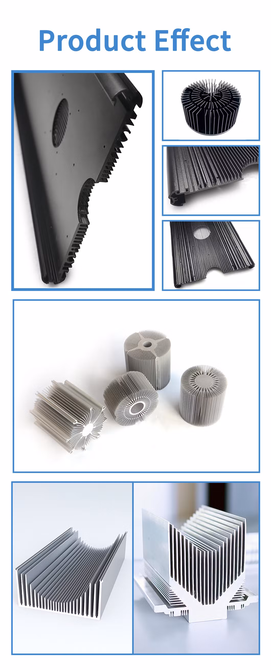 Aluminum Heat Sink Industry Radiator CNC Machining Machinery 3D Printer Machined Part