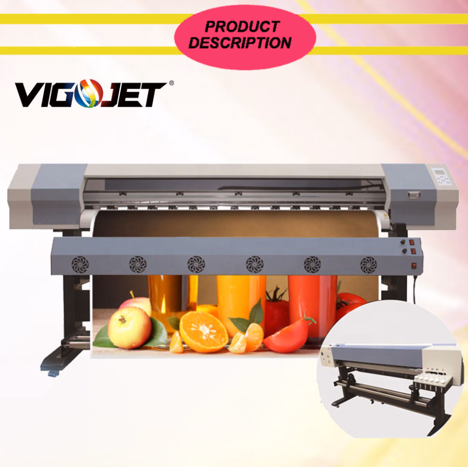 Vigojet Hot Sales 3D Inkjet Printer 1.8 M Eco Solvent Printer Wall Printer