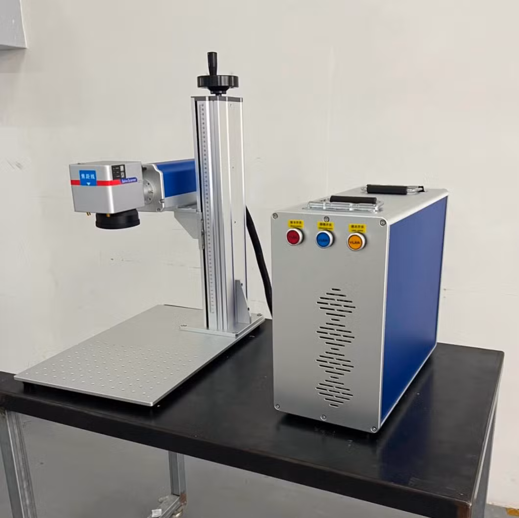 Portable Type CNC Desktop Raycus Fiber Laser Marking Price for Metal and Non-Metal Materials Engraving