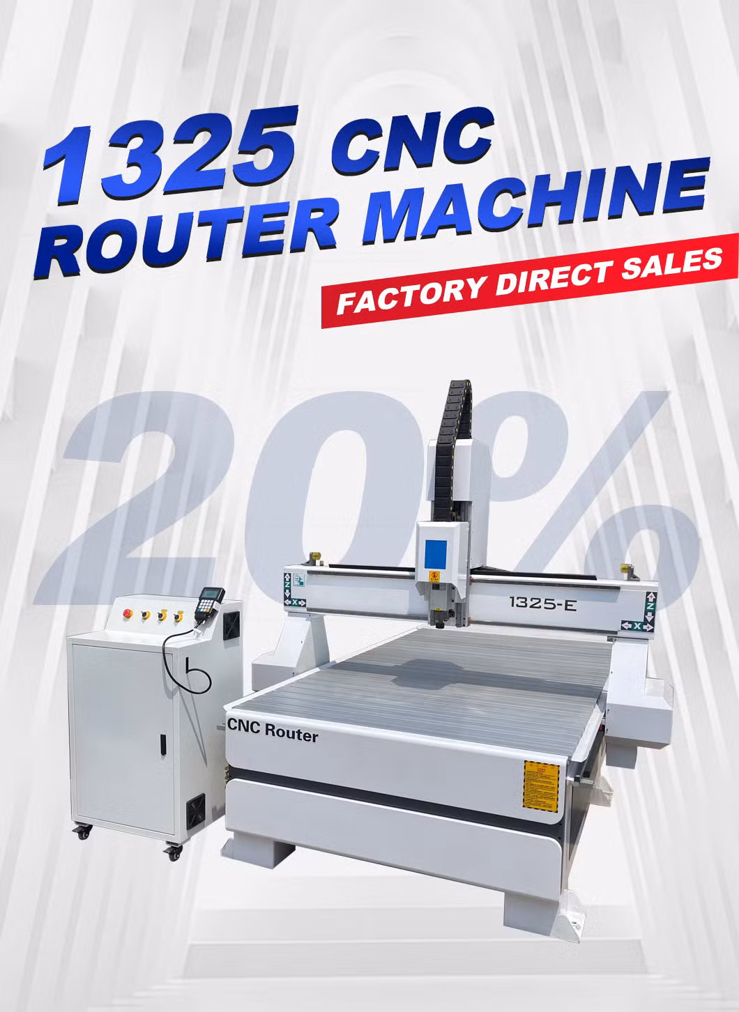 High Precision China Start CNC 1224 1325 Wood Carving CNC Router Machine