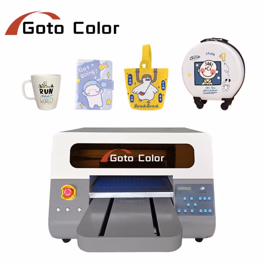 Small Size A3 3D Picture UV and UV Dtf Printer Digital Printing Machine for Glass Wood Pen and Bottle Printing