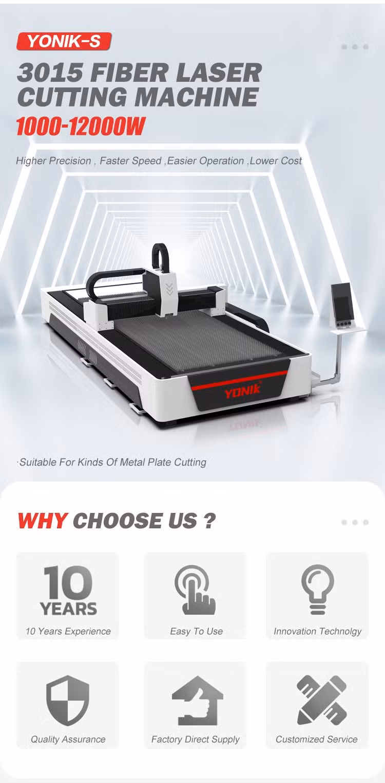 1000W 1500W 2000W 3000W CNC Metal Fiber Laser Cutting Machine Metal /Stainless Steel /Carbon Steel /Copper /Aluminum