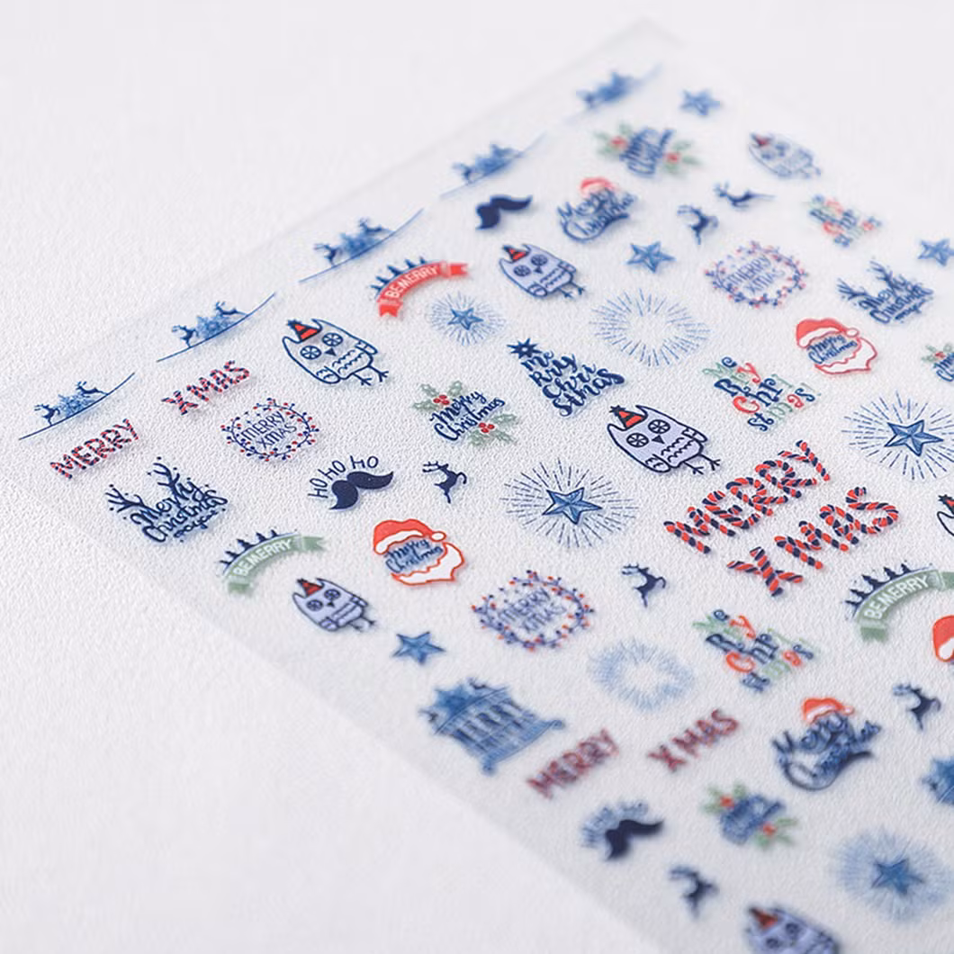 Cartoon Character Creative 3D Relief Hand Ledger Nail Sticker