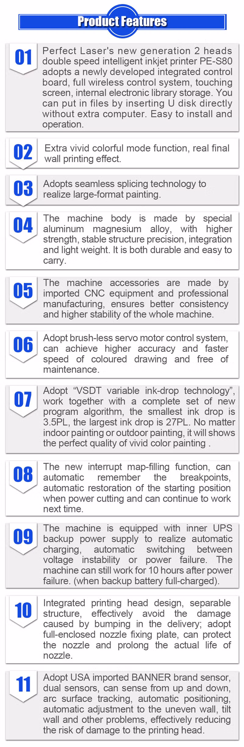 Perfect Laser-3D Vertical Wall/Glass/Metal/Wood/Paper/Ceramic Mural Art Direct Inkjet Printer Painter Spraying Printing Painting Machine Price