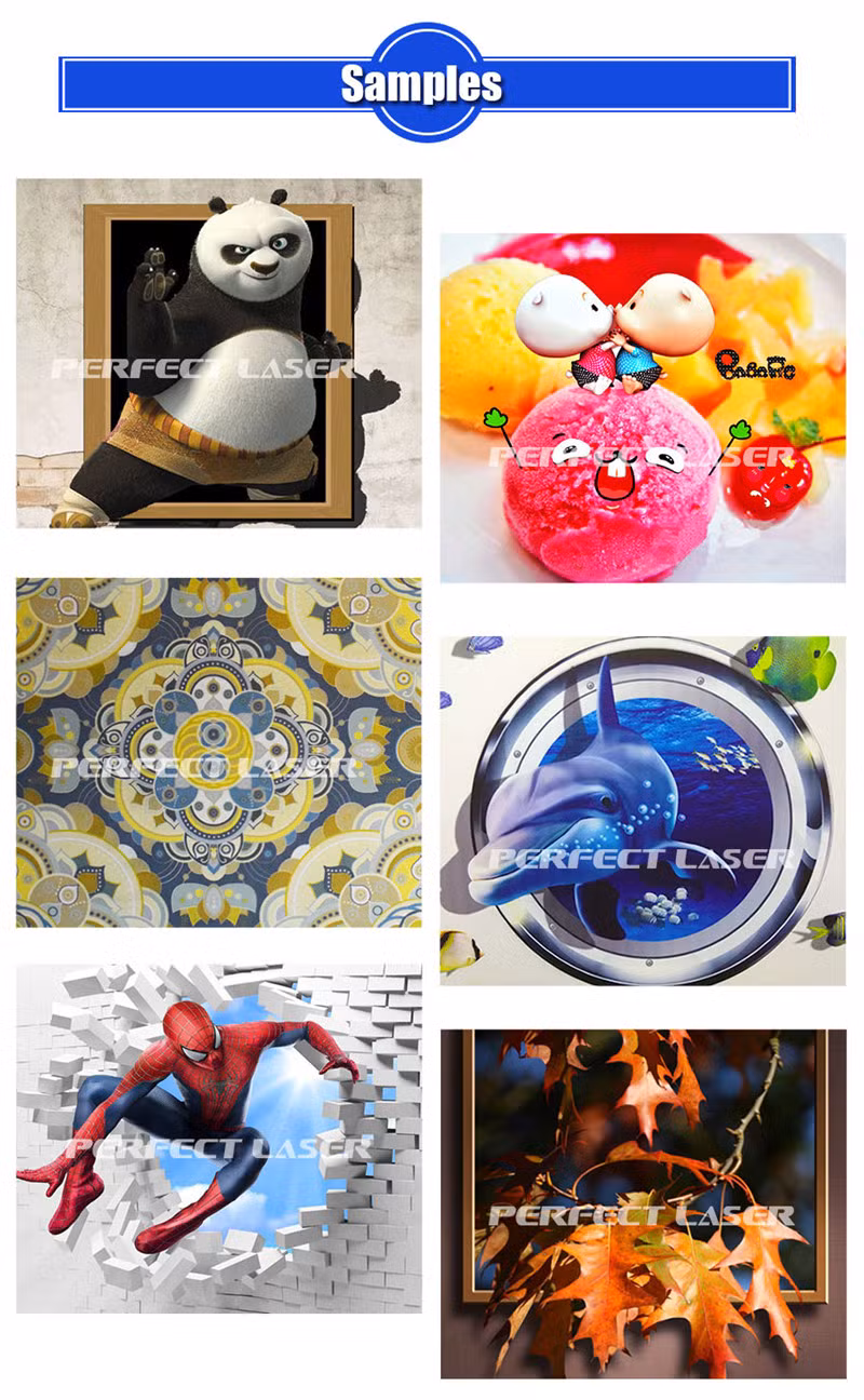 Perfect Laser-3D Vertical Wall/Glass/Metal/Wood/Paper/Ceramic Mural Art Direct Inkjet Printer Painter Spraying Printing Painting Machine Price