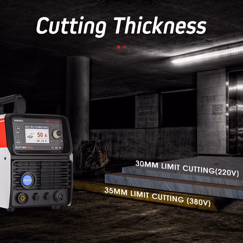 Andeli Cut-60 PRO CNC Plasma Cutting Machine 220V&380V LCD Display Non-Hf Pilot Arc Contacting Cutting Plasma Cutter