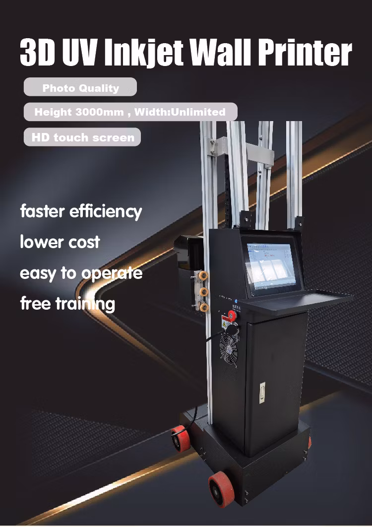 Factory Price Indoor Outdoor 3D Printing UV Inkjet Wall Printer Automatic Wall Painting Machine