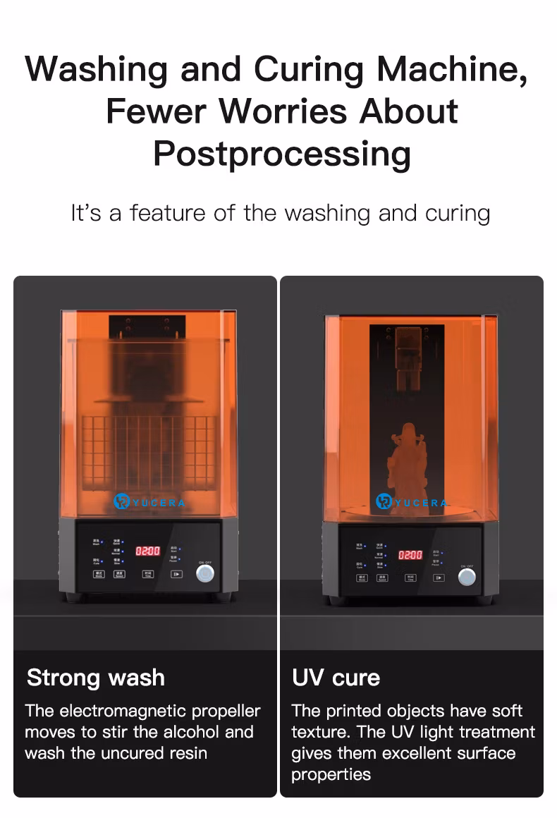 The Yucera Uw-01 Dental 3D Printer Wash and Cure Machine