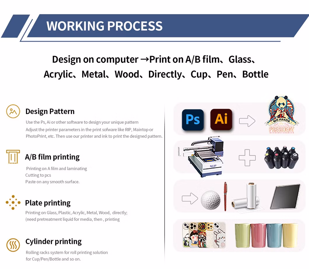 3D Ceramic Tile UV Flatbed Printer