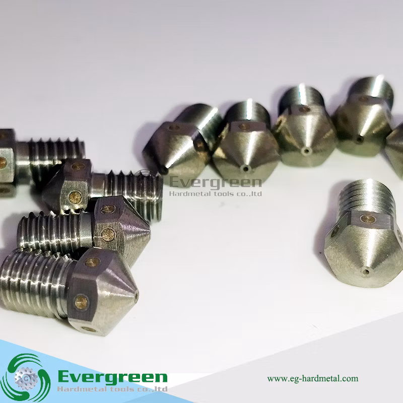 3D Printer Carbide Parts Tungsten Carbide Nozzle 0.2/0.3/0.4/0.5/0.6/0.8mm