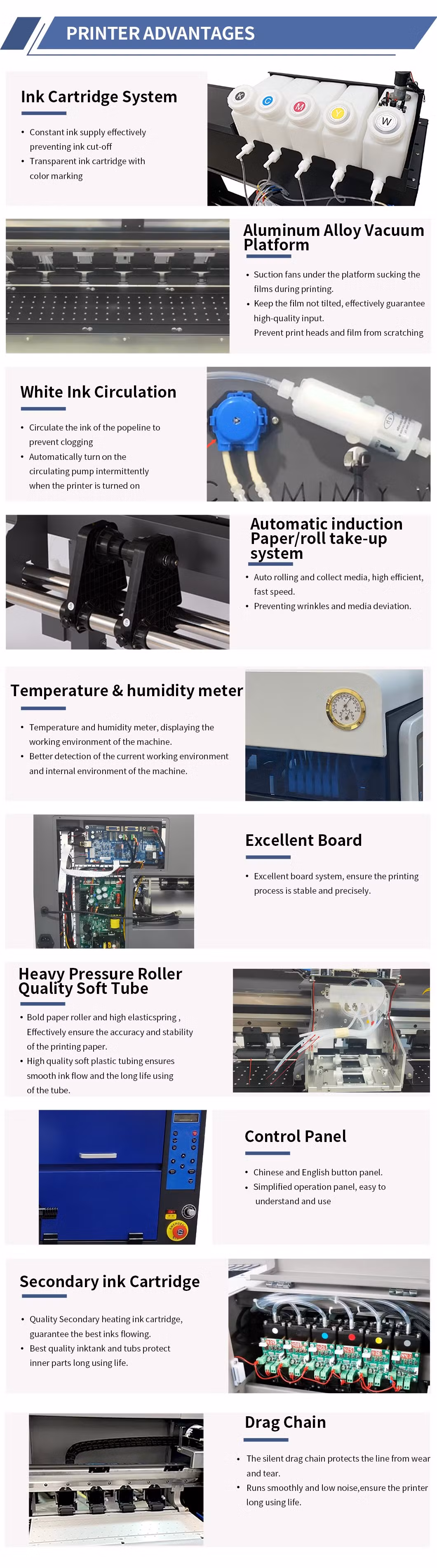 Chinese Supplier Professional Oversize Combo Embossed 3D Tshirt Printing Machine Dtf Printer