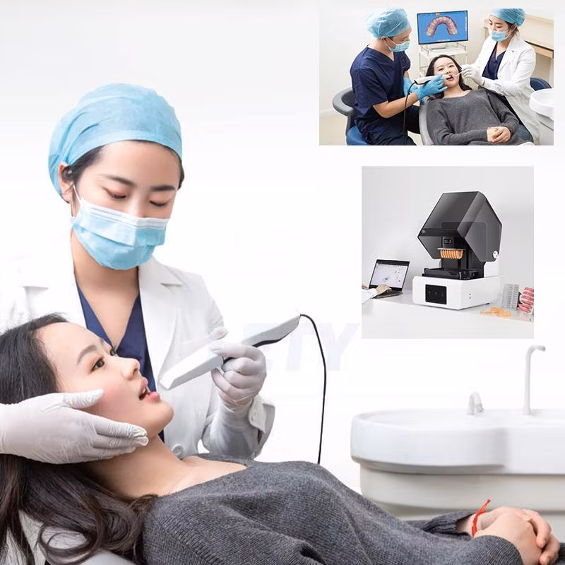 Factory Price Dental Office Use Dental Digital Scanner Dental 3D Oral Scanner and Dental 3D Printer