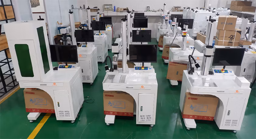 60W 100W Mopa Color Laser Printer Jpt Metal 3D Rotary Galvo Machine Jewelry