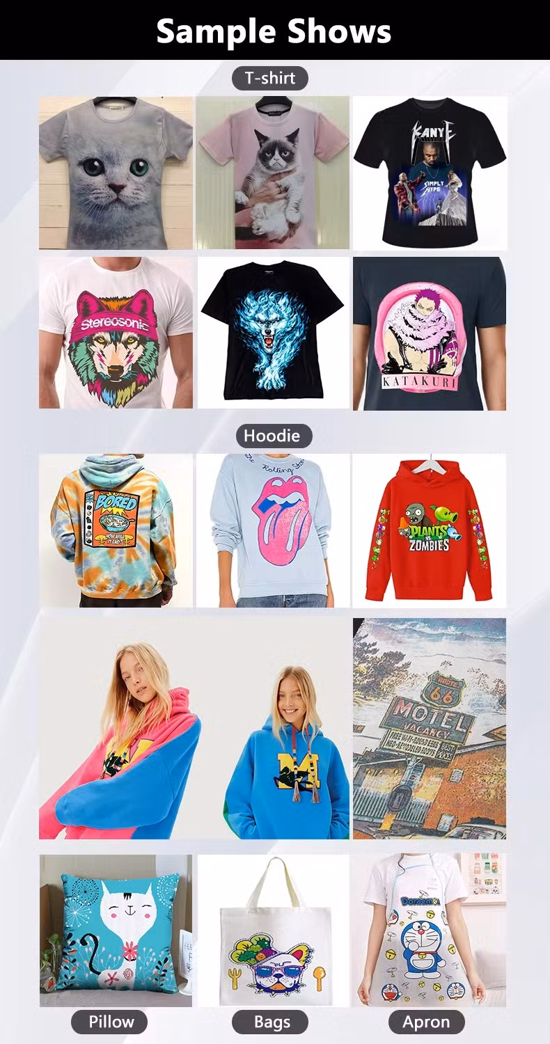 3D All Printing One Industrial Shirt T T-Shirt High Inkjet A1 Printers 30cm in Free Shipping DTG Dtf Printer