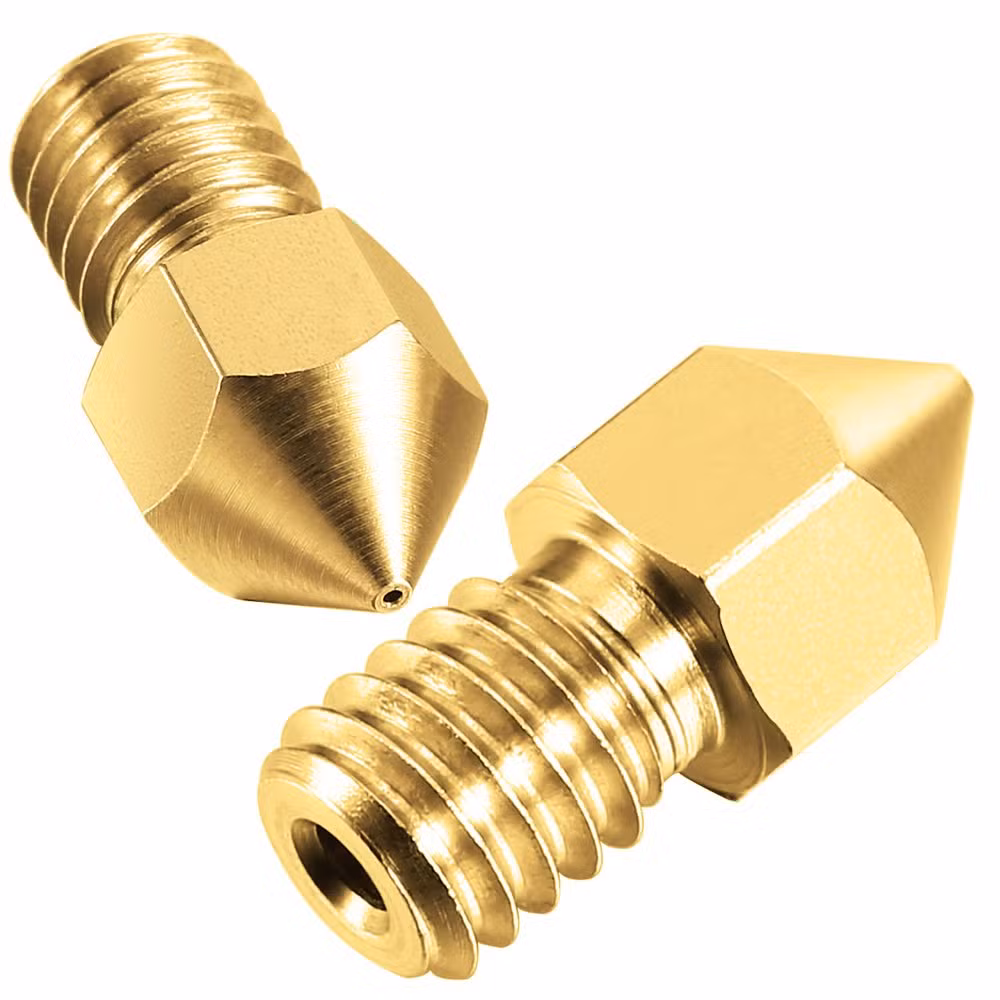 High Precision Extruder Nozzle Print Head, Brass Extruder Nozzle for 3D Printer