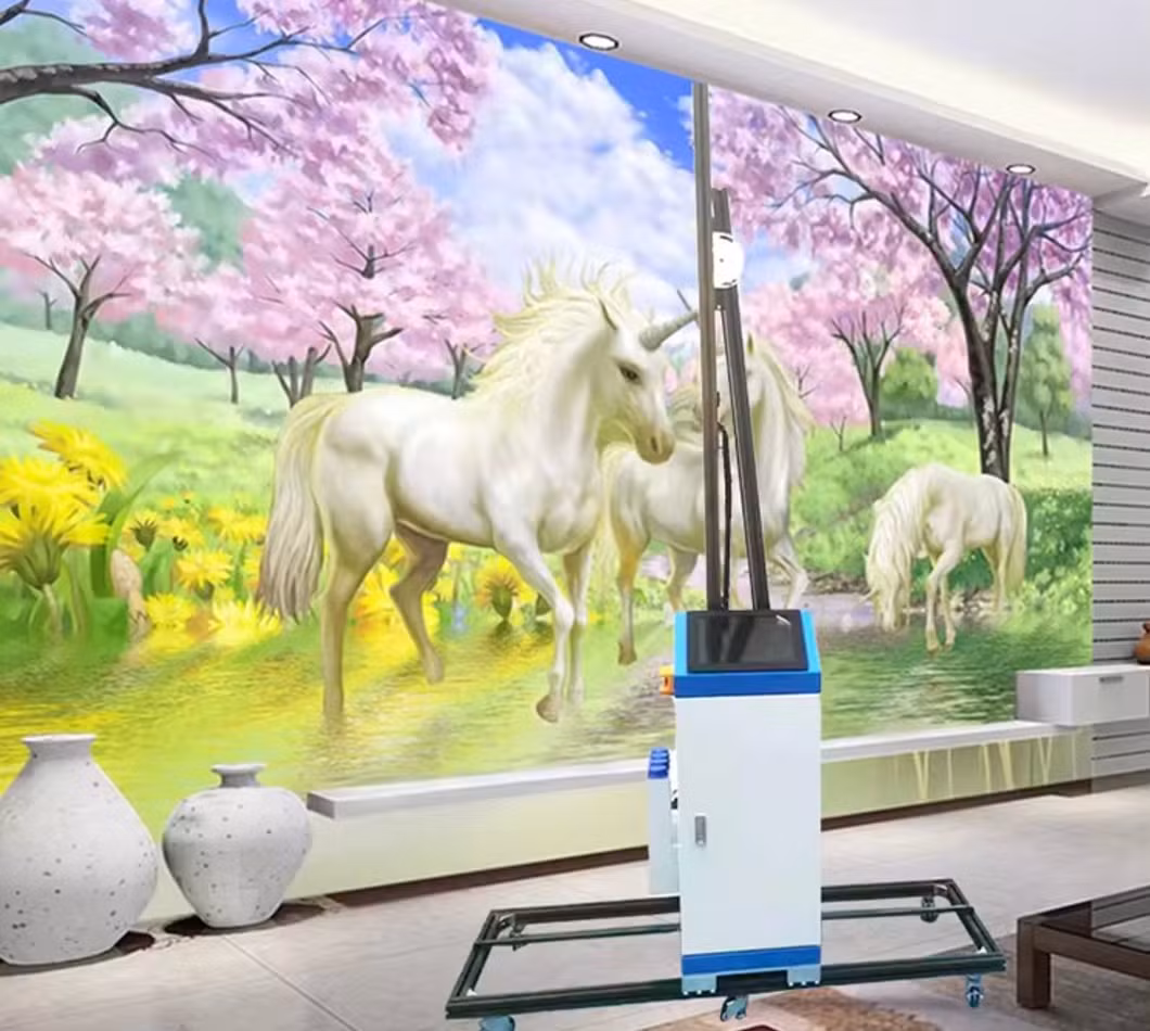 Indoor Outdoor Decoration Automatic UV Vertical Paper 3D Wall Canvas Floor Printing Machine Wall Art Printer